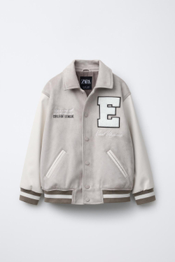 ZARA БОМБЕР ИЗ ИСКУССТВЕННОЙ ЗАМШИ, ПЕСОЧНЫЙ