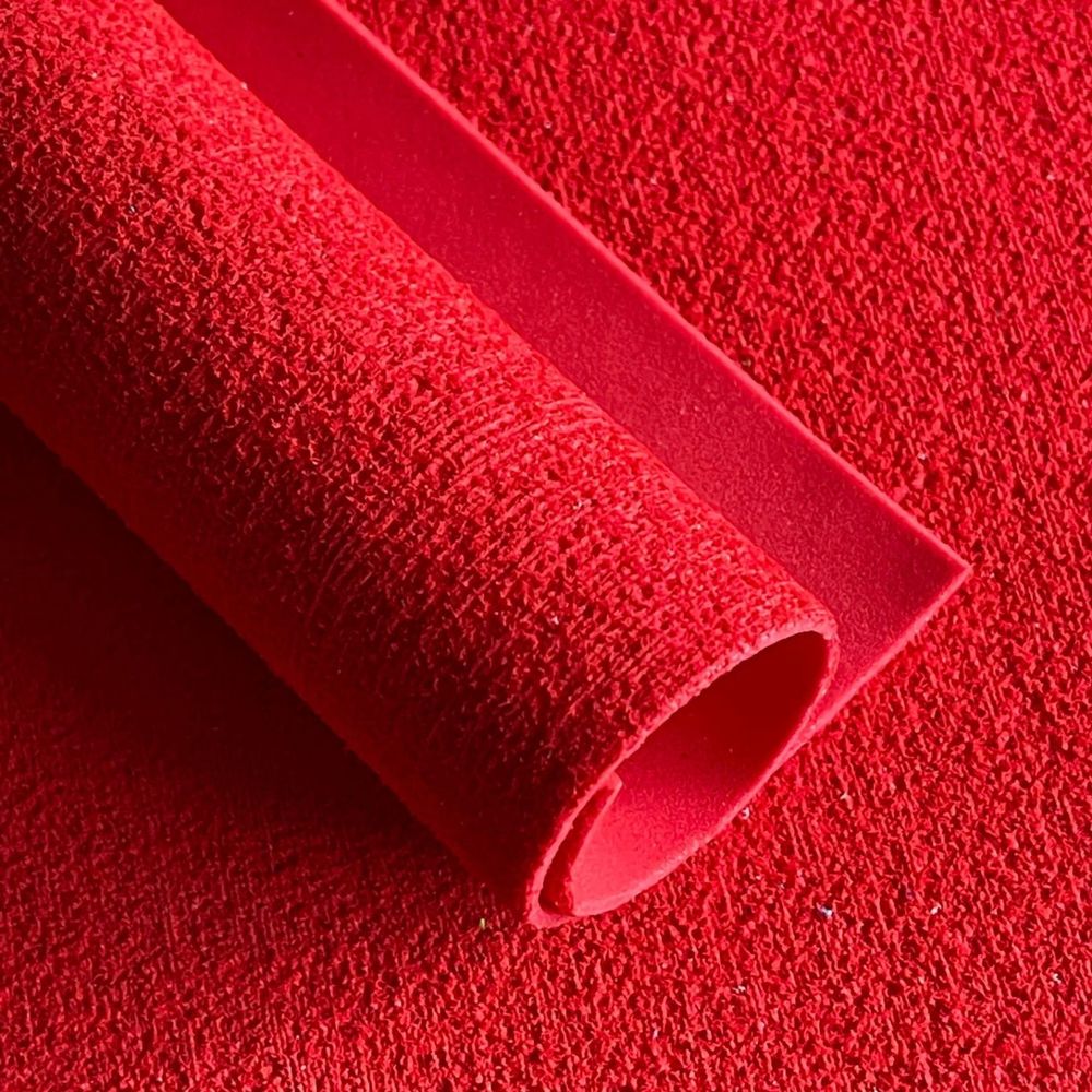 08 Фоамиран плюшевый 60*70/10шт КРАСНЫЙ