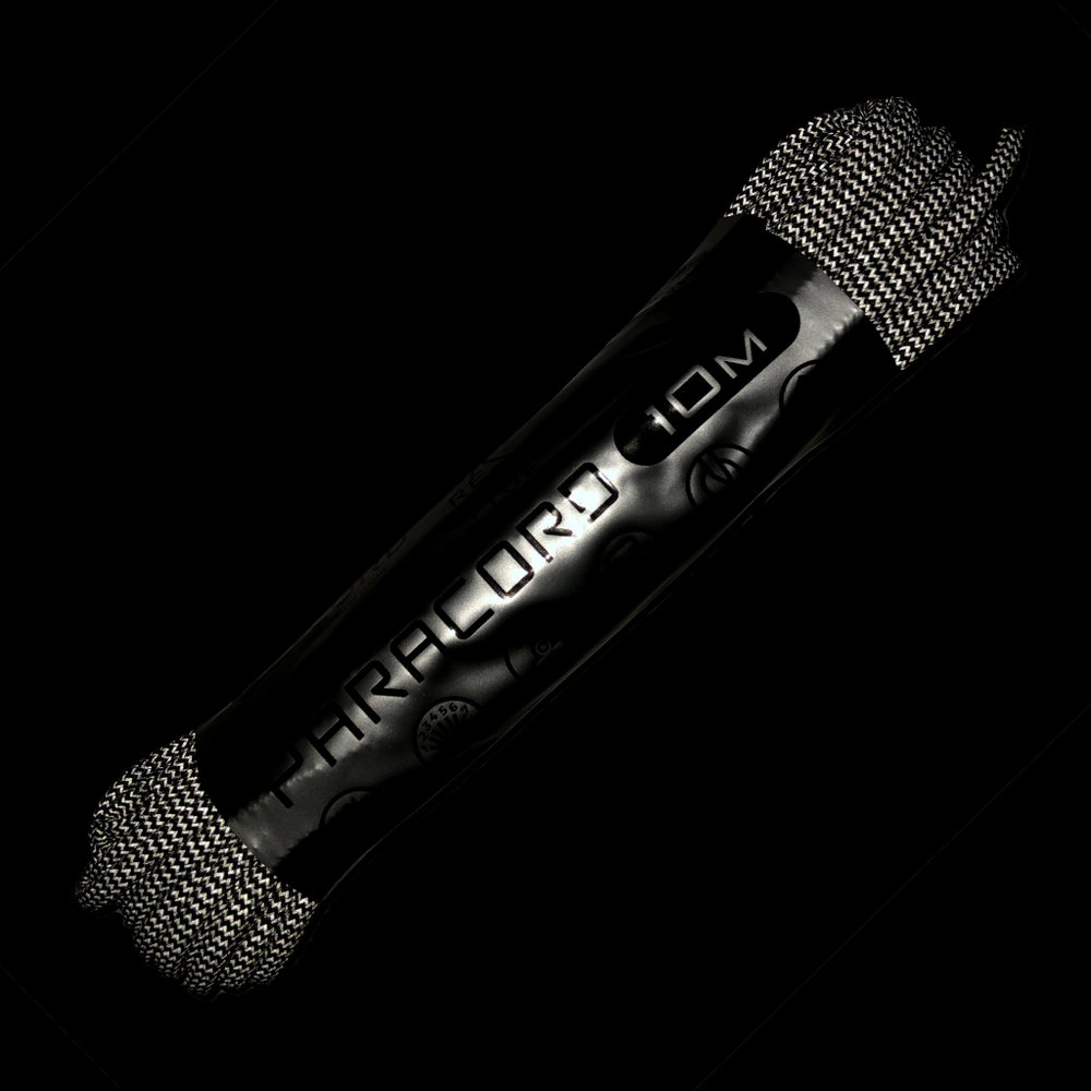 Паракорд 550 CORD nylon 10м SuperReflective (black wave)