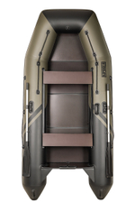 Броня-320 С хаки-черный (Лодка ПВХ под мотор с усилением)