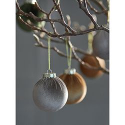 Набор ёлочных украшений Velvet Christmas из коллекции New Year Essential, 6 шт.