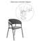 Стул Turin темно-серый с чёрными ножками