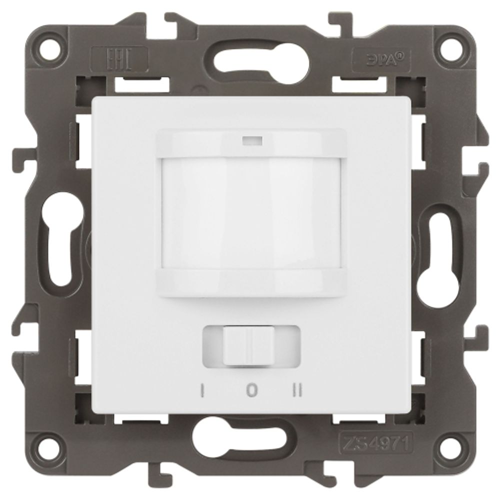 14-4103-01 ЭРА Датчик движения 2-проводной, 180-240В, 200Вт, IP20, Эра Elegance, белый | Elegance Белый