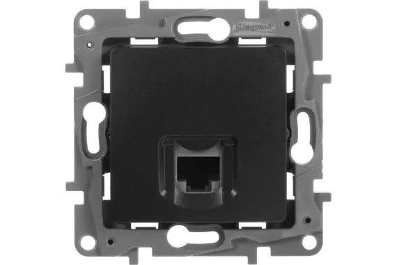Розетка RJ45 Legrand Etika 5е антрацит 29991