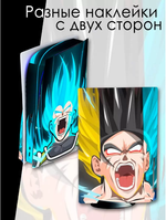 Наклейки Dragon Ball Son Goku Scream Mind-Boggling Dope , для Playstation 5, голубые