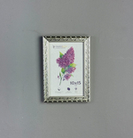 Фоторамка 10х15 см, серебро, орнамент, арт. 1015.140445