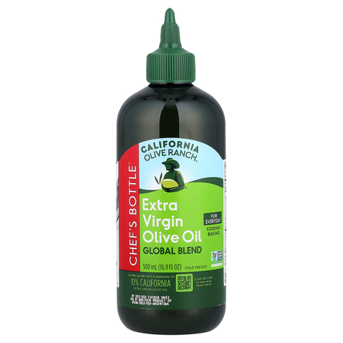 California Olive Ranch, Chef's Bottle™, нерафинированное оливковое масло высшего качества, мировая смесь, 500 мл (16,9 жидк. унции)