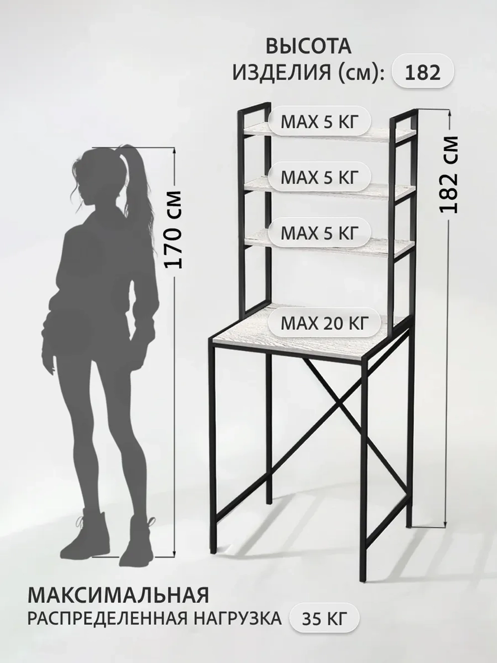 Стеллаж в ванную EVO