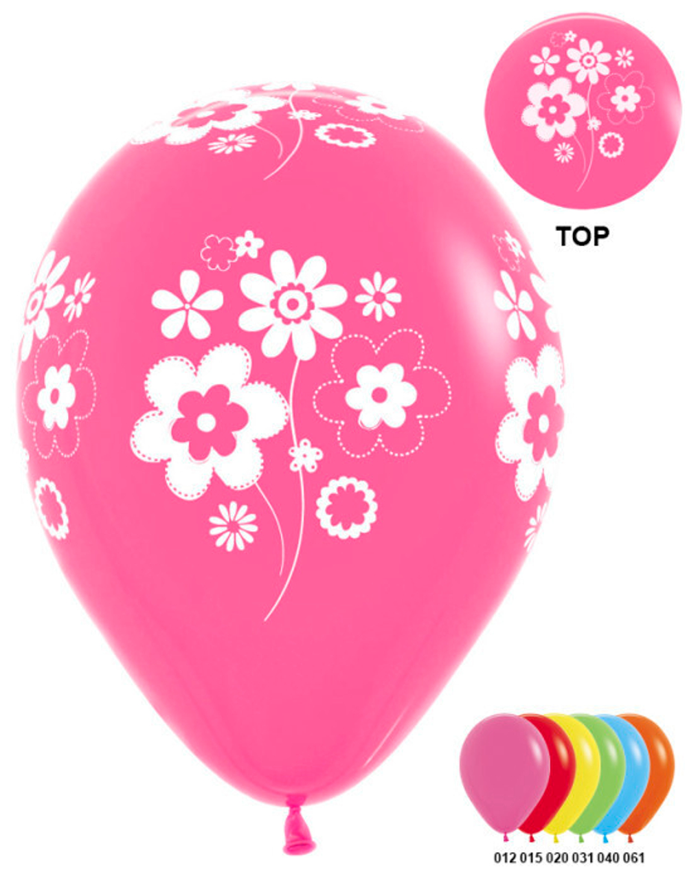 S 12" Цветы пастель