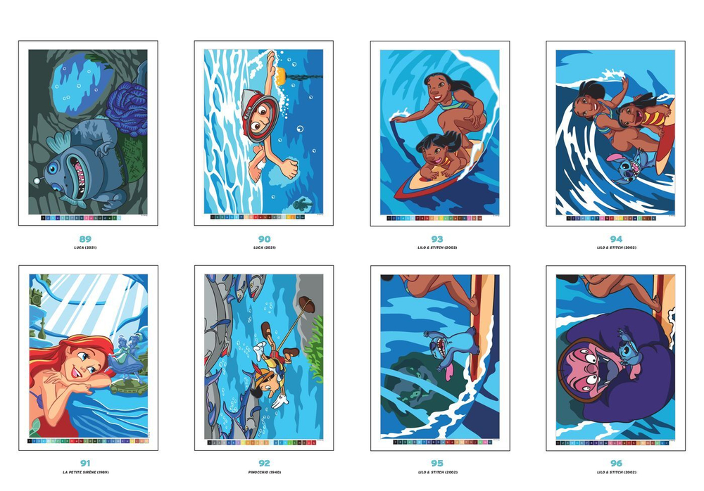Раскраска по номерам Coloriages mysteres Disney Sous l'ocean - Под океаном / 9782019461560