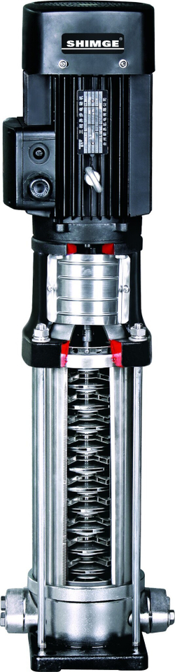 BLT Вертикальный многоступенчатый центробежный насос из чугуна, DN50 (до +68°С) для воды