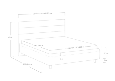 Кровать Linda (140x200)