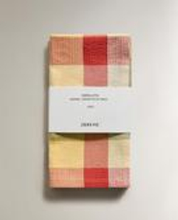 ZARA HOME САЛФЕТКИ В КЛЕТКУ (НАБОР ИЗ 2 ШТ.), ЗЕЛЕНЫЙ