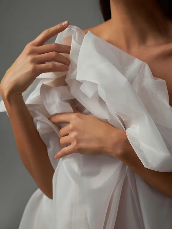 Корсетная сетка Lauma мягкая оптом, арт.388А, айвори 004