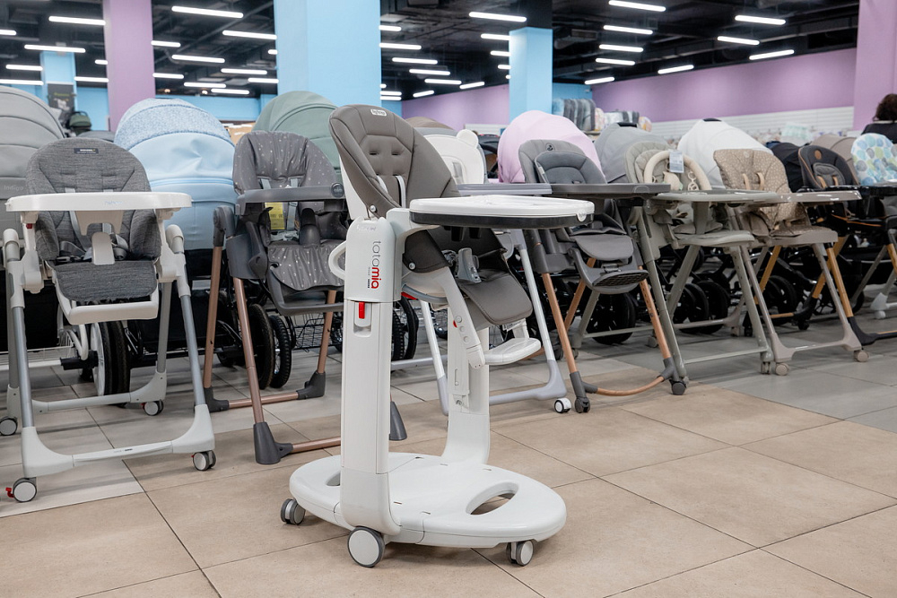 Стульчик для кормления Peg Perego Tatamia Follow Me Wonder Grey New