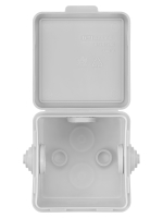 Распаячная коробка ОП 65х65х50мм, крышка,  IP54, 4вх. TDM SQ1401-0111
