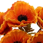 Цветы искусственные «Natur» 30см Маки 5шт оранжевые