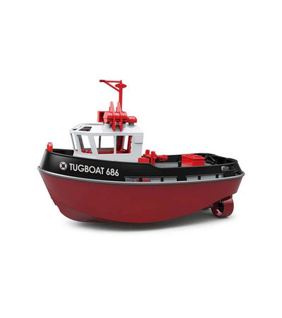 Радиоуправляемый буксир Heng Long Tugboat (черный) 2.4G 1/72 RTR