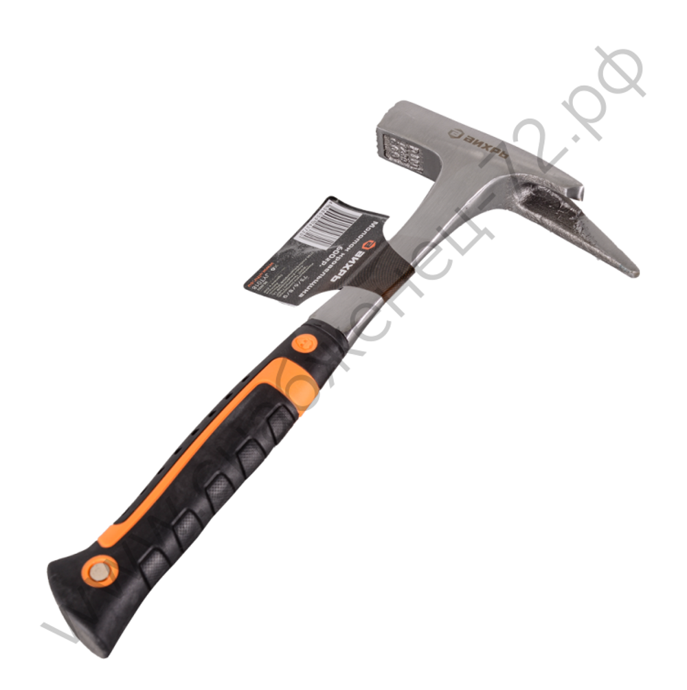 Молоток кровельщика Вихрь 600гр., цельнометаллический, двухкомпонентная рукоятк