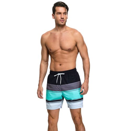 Мужские шорты разноцветные в полоску Romeo Rossi RR9504-31