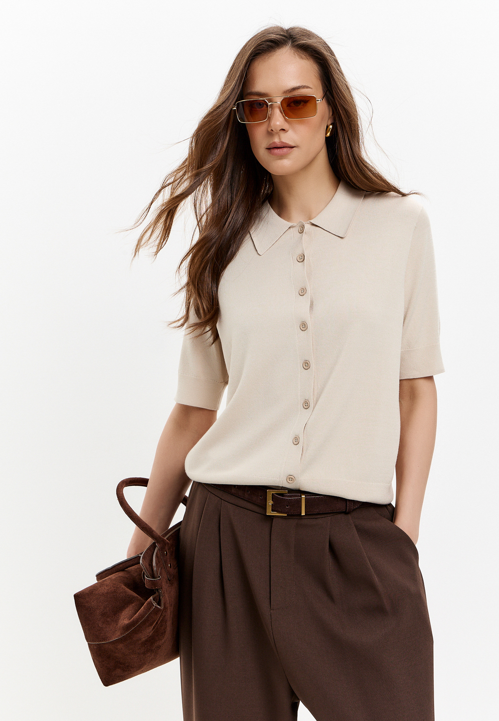 Кардиган с коротким рукавом