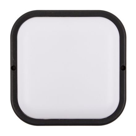 ULW-Q229 18W-4000K IP65 BLACK Светильник светодиодный влагозащищенный. Квадрат. Белый свет 4000K. 155×155×37мм. Корпус черный. ТМ Volpe