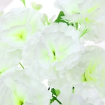 Искусственные цветы «Букет Гвоздик» 34см 7цветков белые