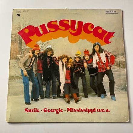 Винтажная виниловая пластинка LP Pussycat Smile, Georgie, Mississippi U.V.A. (Germany 1976) (Club Edition)