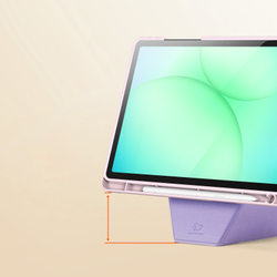 Чехол книжка розового цвета от Dux Ducis для планшета Samsung Galaxy Tab A9 Plus и Tab 11 Plus, серия Vers Series Case, с магнитным держателем Pencil