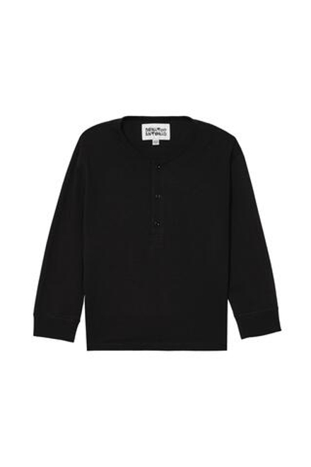 ZARA X BENITO ANTONIO ФУТБОЛКА С ПУГОВИЦАМИ, ЧЕРНЫЙ