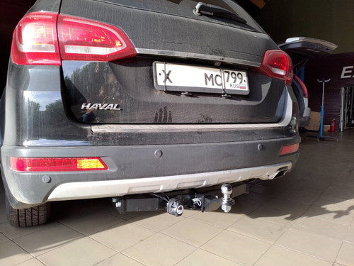 Фаркоп с элект. Smart, на Haval H6 FA 0240-E (c 2015 г.в.), M6(с 2023 г.в.) (паспорт и сертификат в комплекте) Бизон