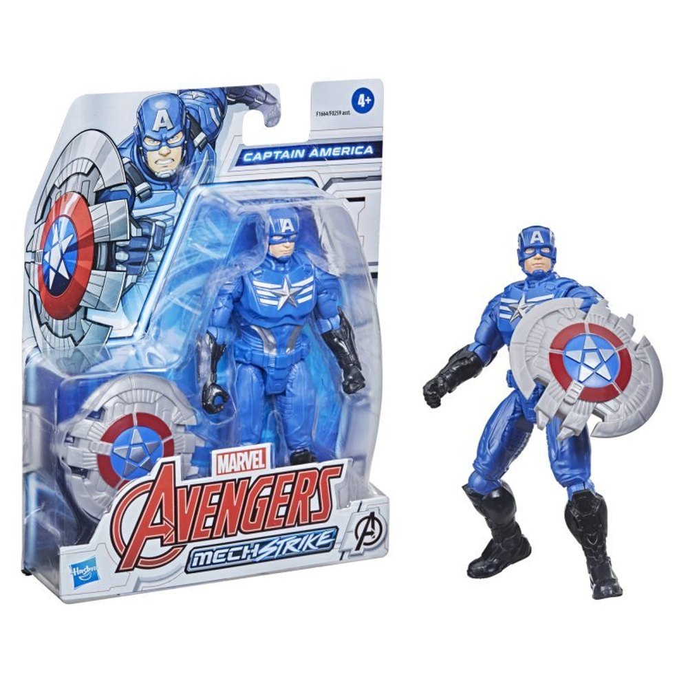 Hasbro Marvel Avengers - фигурка 15 см Captain America Mech Strike F1664