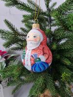 Игрушка стеклянная Дед мороз