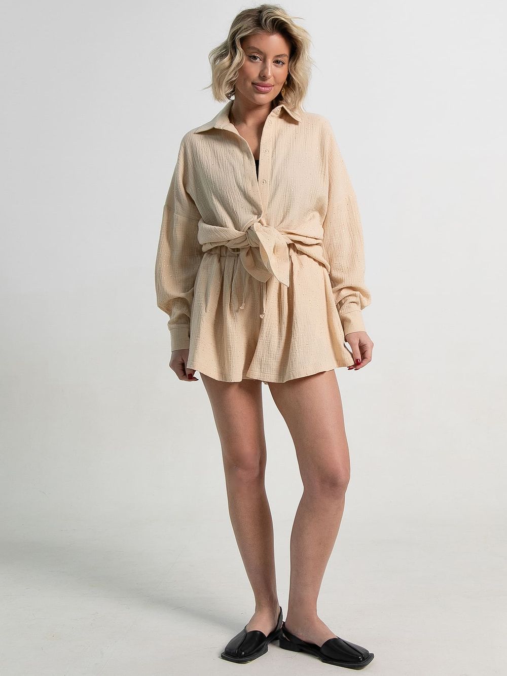 Костюм хлопковый Илария (бежевый) К15344-1М LT Collection