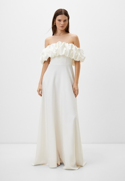 Свадебное платье с буфом