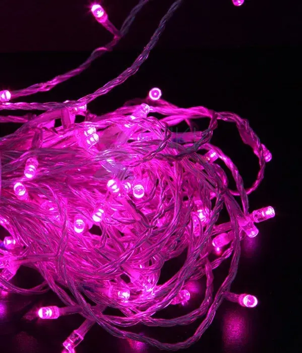 Комплект гирлянды на деревья с контроллером 60 м., 3 луча по 20 м, 600 LED ламп розового цвета, Beauty Led (KDD600C-10-1P)