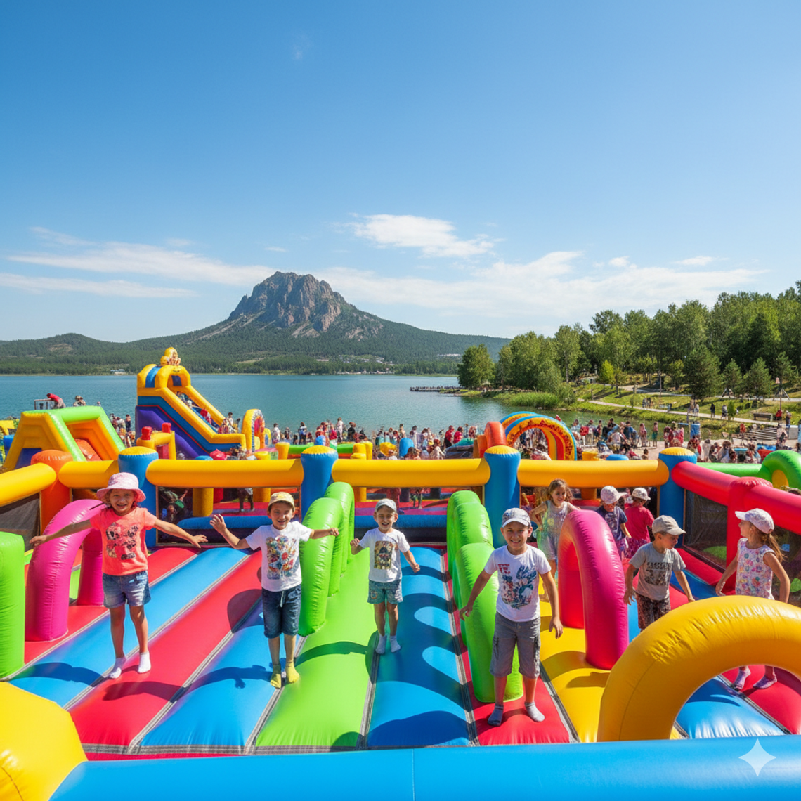 Надувной батут купить в Кокшетау – БатутМастер 🎉