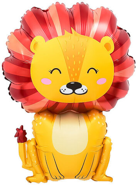Шар с клапаном (17''/43 см) Мини-фигура, Лев, 1 шт.