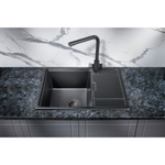 Мойка для кухни MILACIO Navarra 65 Cuarzo MC.77061, черный матовый