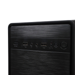 Корпус TESLA 1708BM, Без БП, mATX, чёрный, 2xUSB2 (TSL-1708-BM)