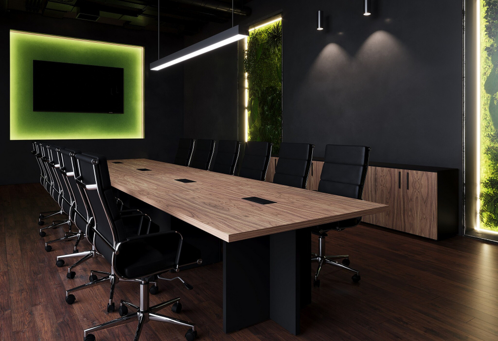 Стол руководителя с тумбой тип 2 VELION VENEER