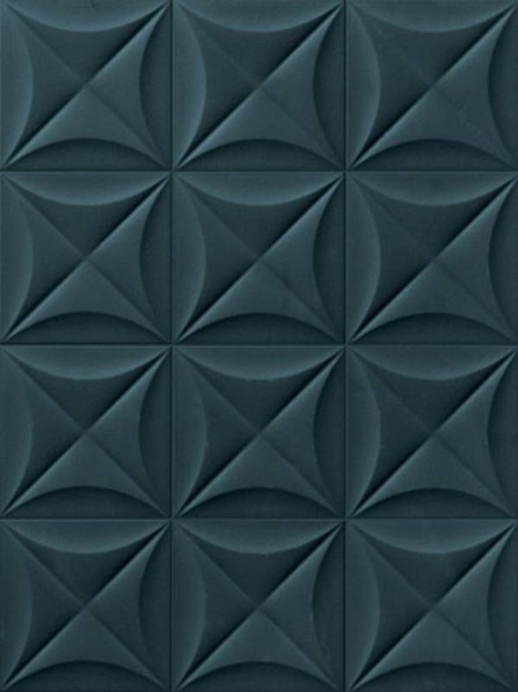 Настенная плитка 4D Flower Deep Blue