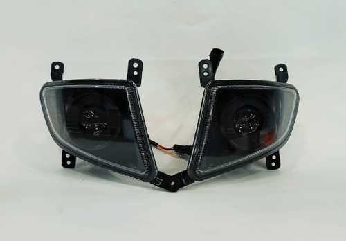 M91 - Белый / ПТФ M91 линзы Bi-LED, для Lada Priora 2, светодиодные противотуманные фары (2 шт. / комплект)