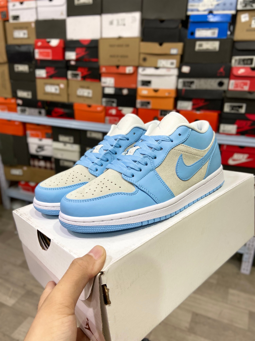 Купить Jordan 1 Low Football Grey Aluminum