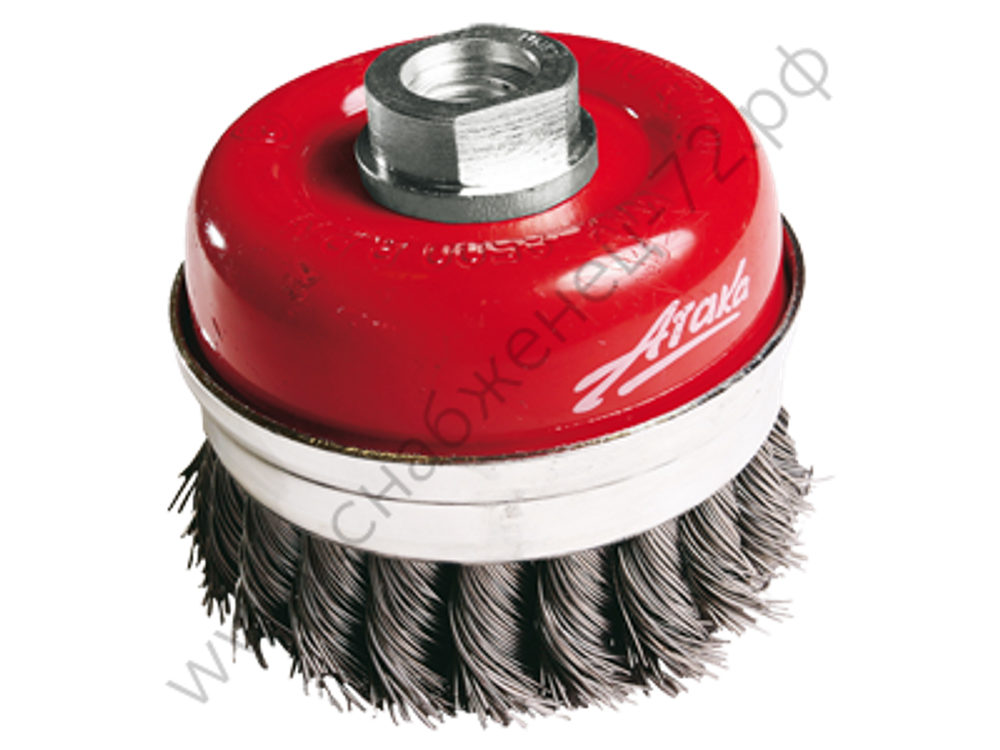 Щётка №015; 1112014150 d-120 M-14 чашеобразная с кольцом, витая