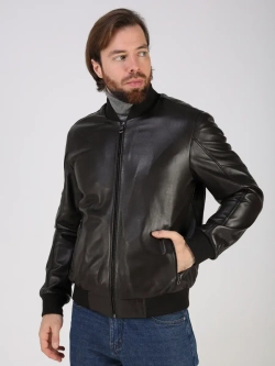 Кожаная куртка демисезонная Турция бомбер
