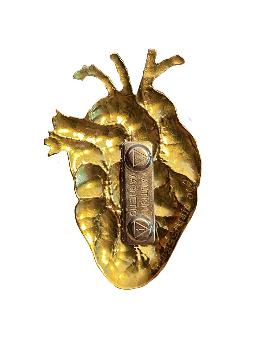 Брошь СЕРДЦЕ со стразами (под заказ)