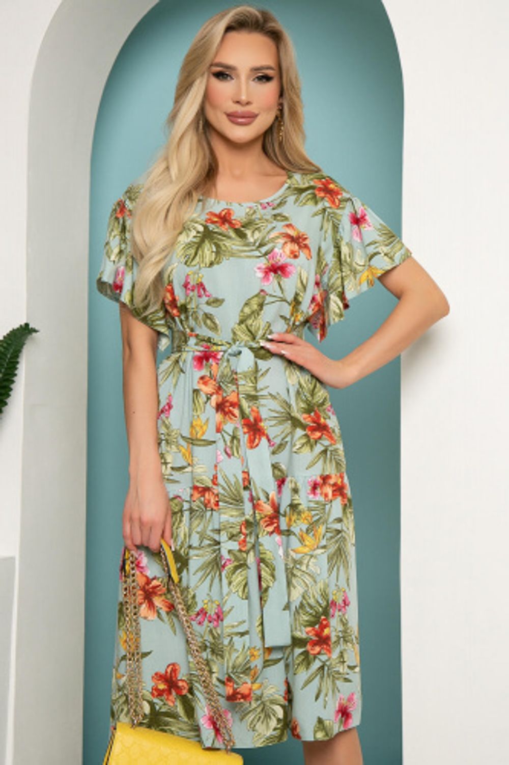 Платье "Фантазия" (тропический сад) П3737 LT Collection (Акция)