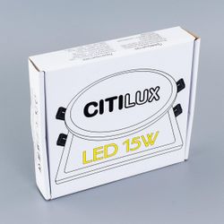 Citilux Омега CLD50K150 LED Встраиваемый светильник с диммером Белый