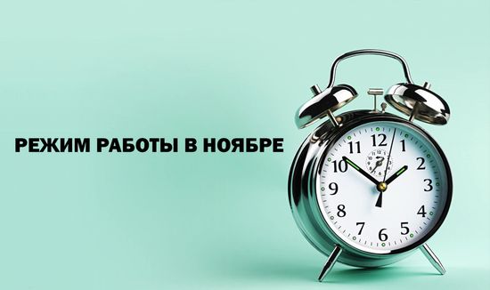 График работы в ноябре!